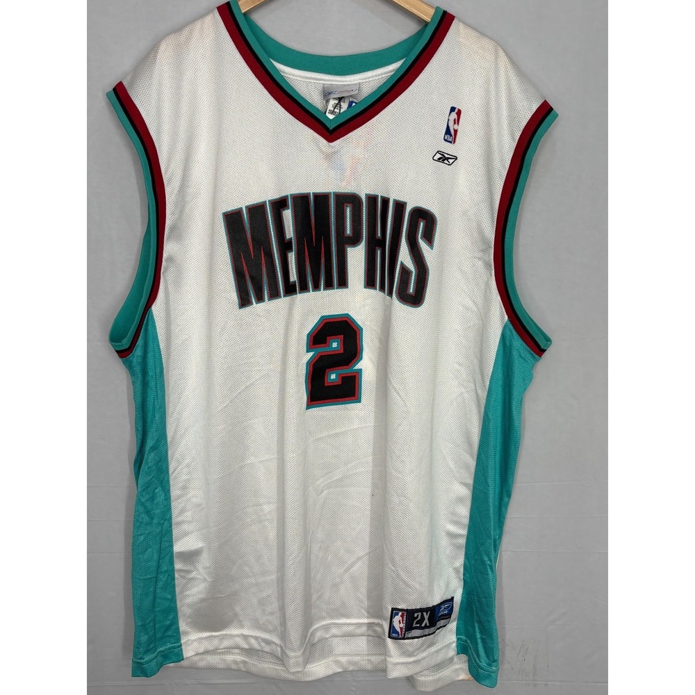 Memphis Grizzlies Reebok Jersey Mens White Jason‎ Williams #2 Sleeveless XXL NWT